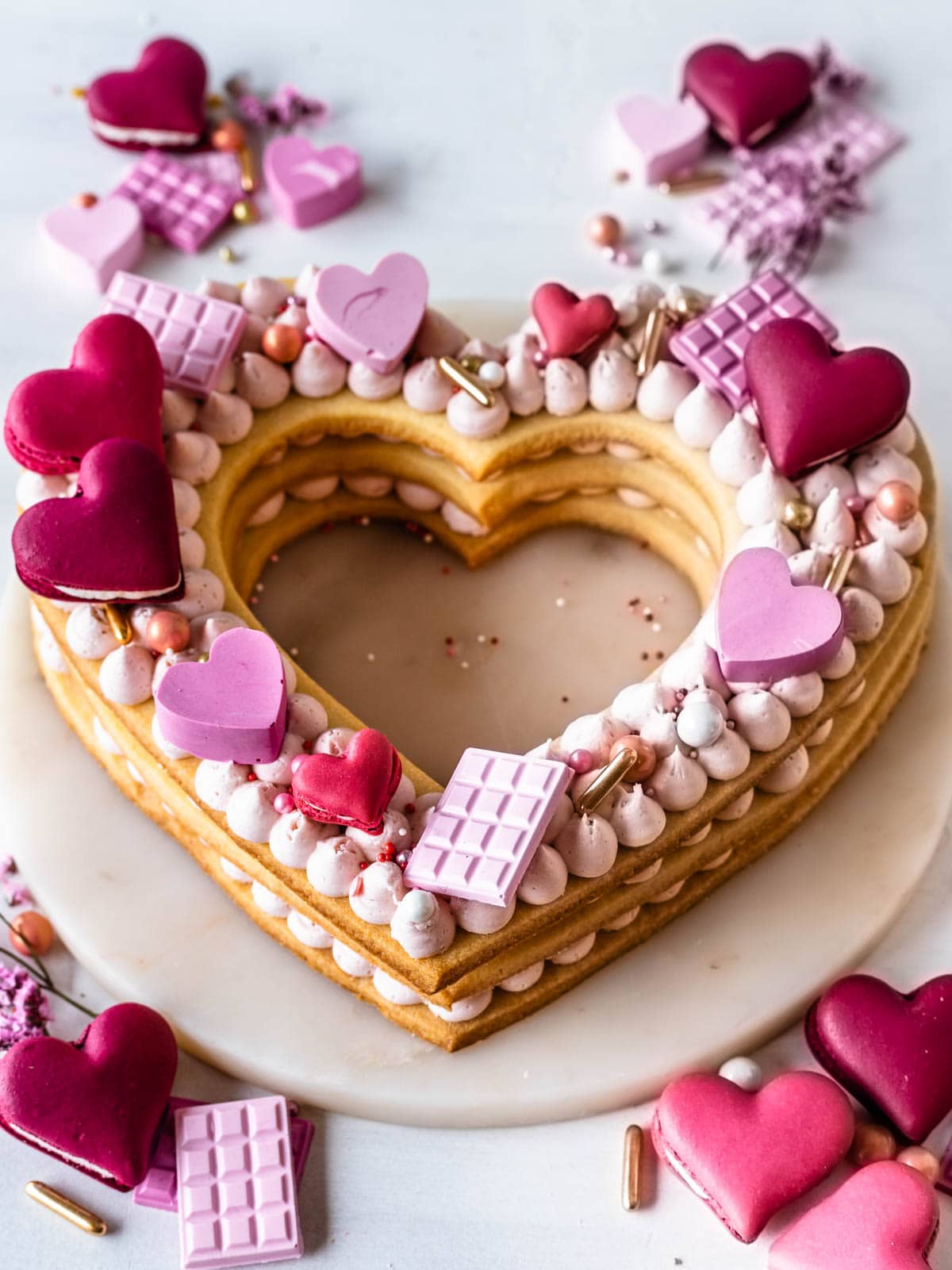 Heart Decorated Cake