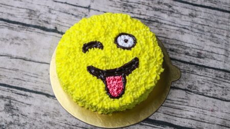 Decorated Emoji Cake