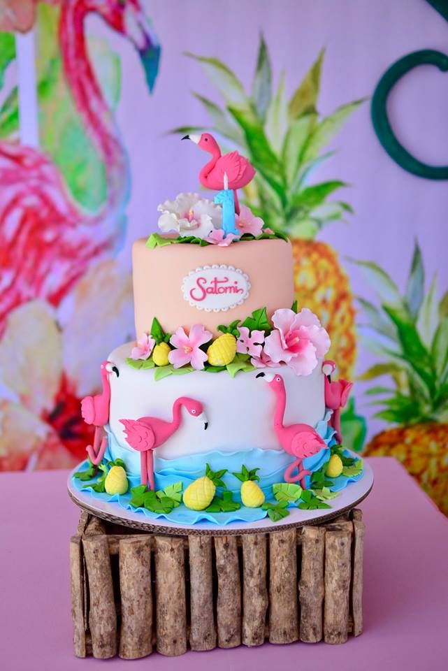 Flamingo Decorated Cake