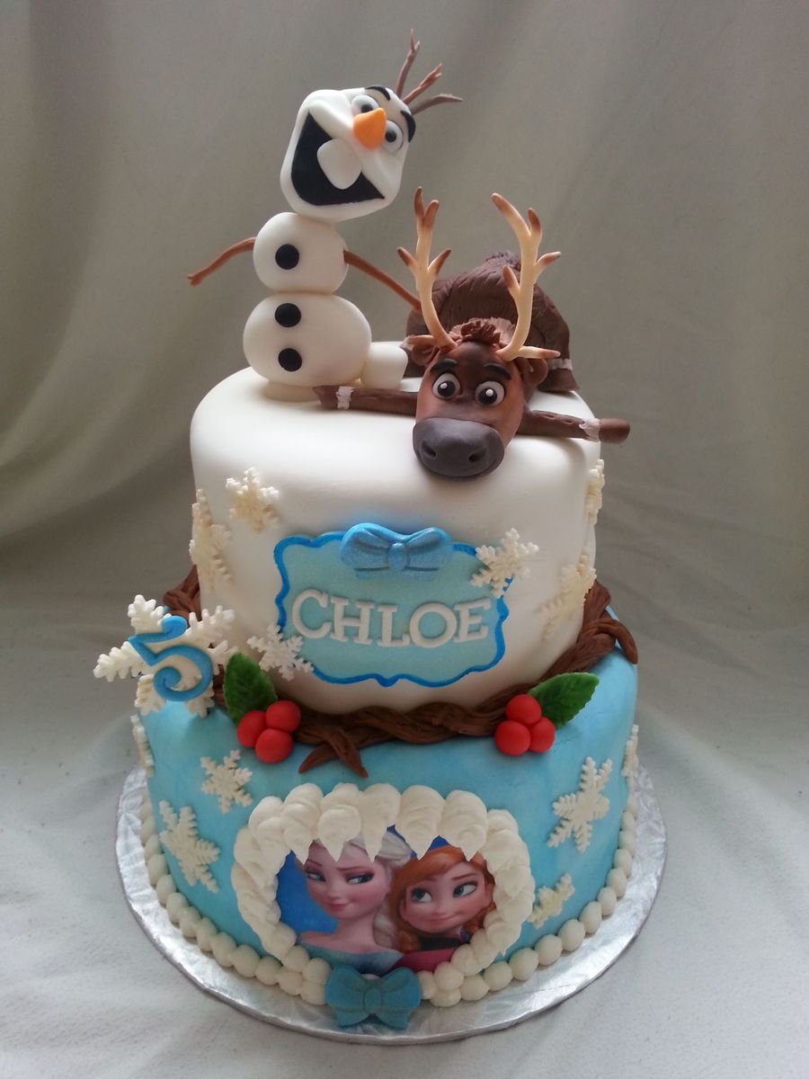 Olaf Decorated Cake