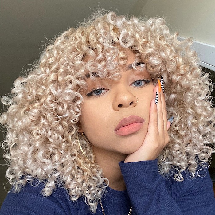 Blonde Curly Hair