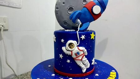 Astronaut Decorated Cake