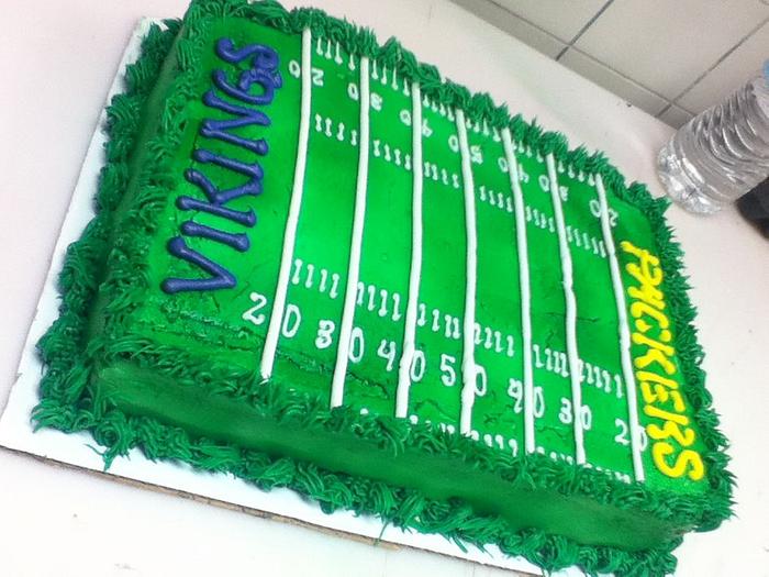 Football Field Decorated Cake