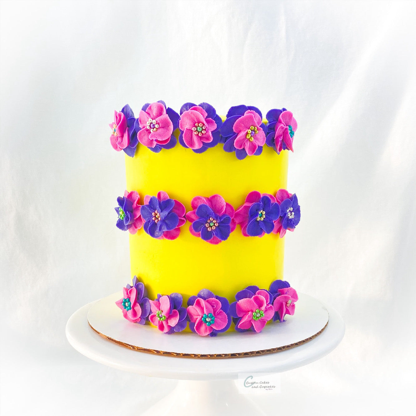 Neon Decorated Cake