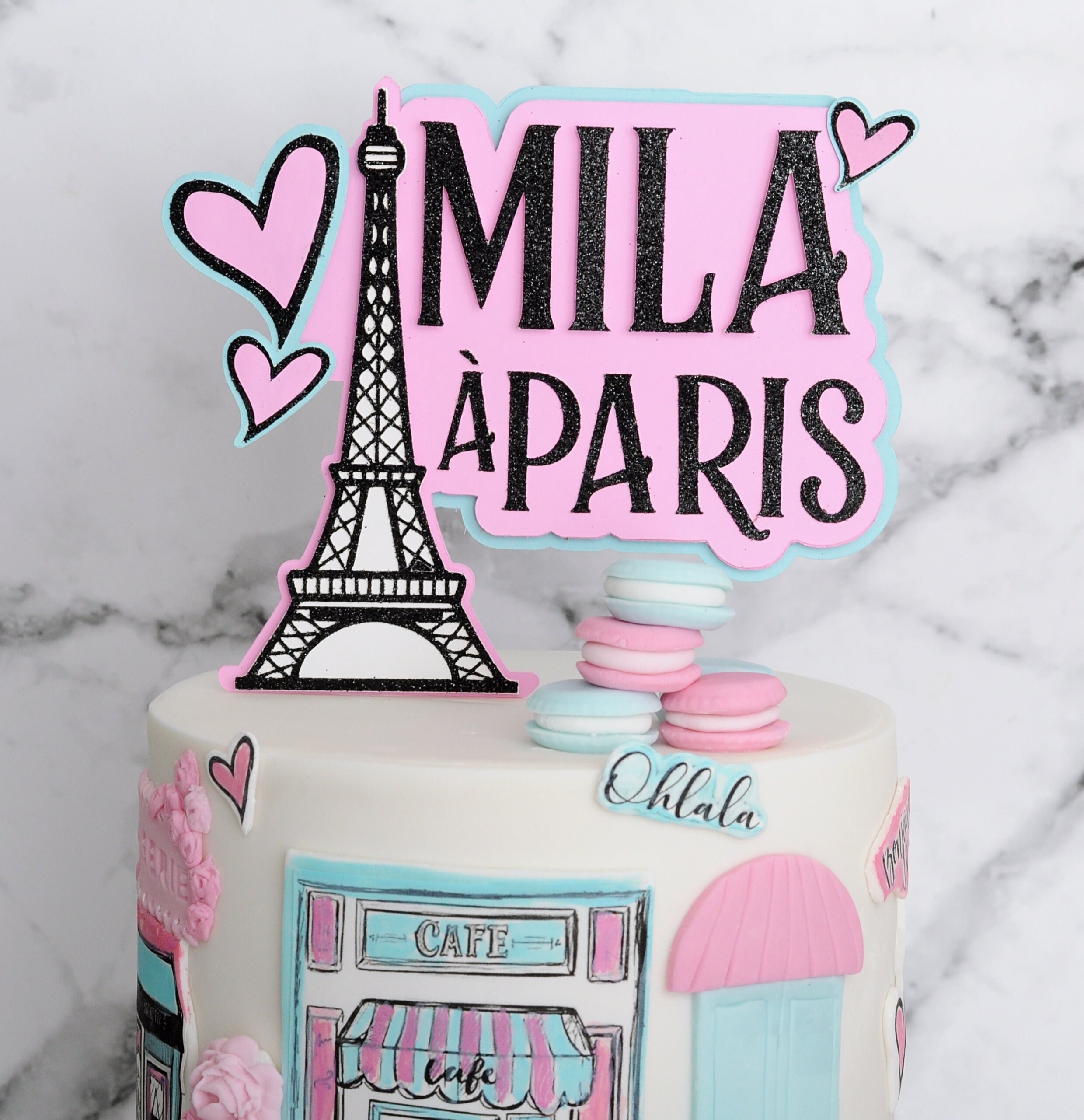 Paris decorated cake