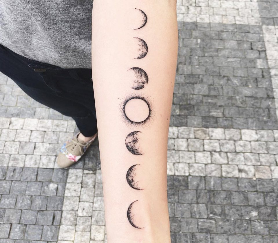 moon tattoo