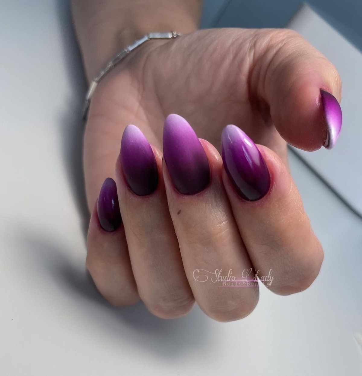 Dark Decorated Nail