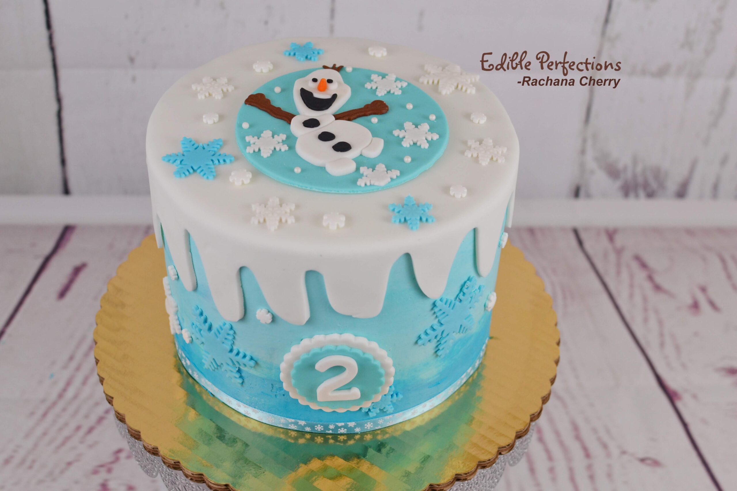 Olaf Decorated Cake