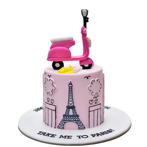 Paris decorated cake