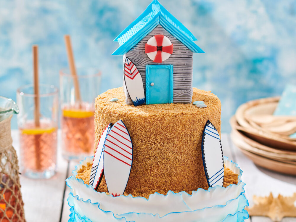 Decorated Surf Cake