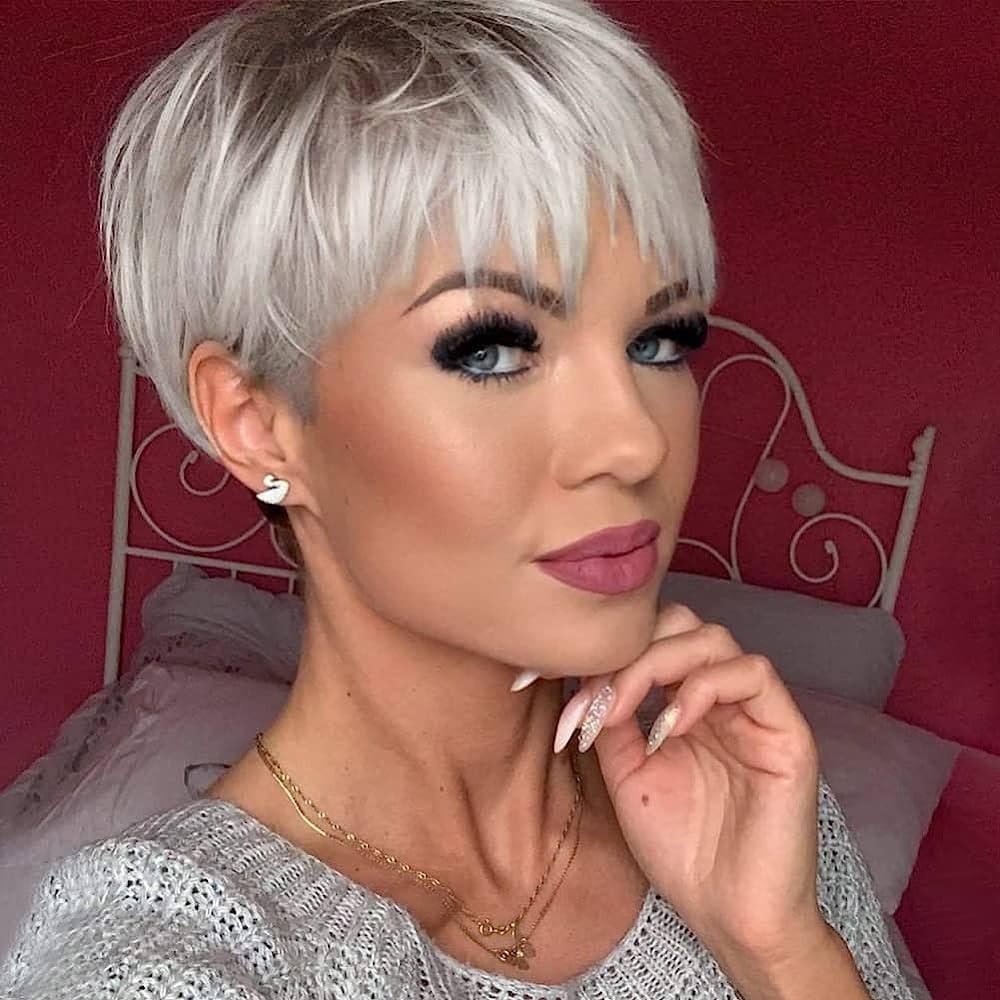 Platinum Short Hair