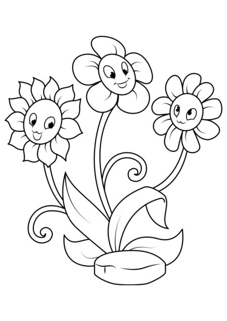 desenho-para-colorir-flores