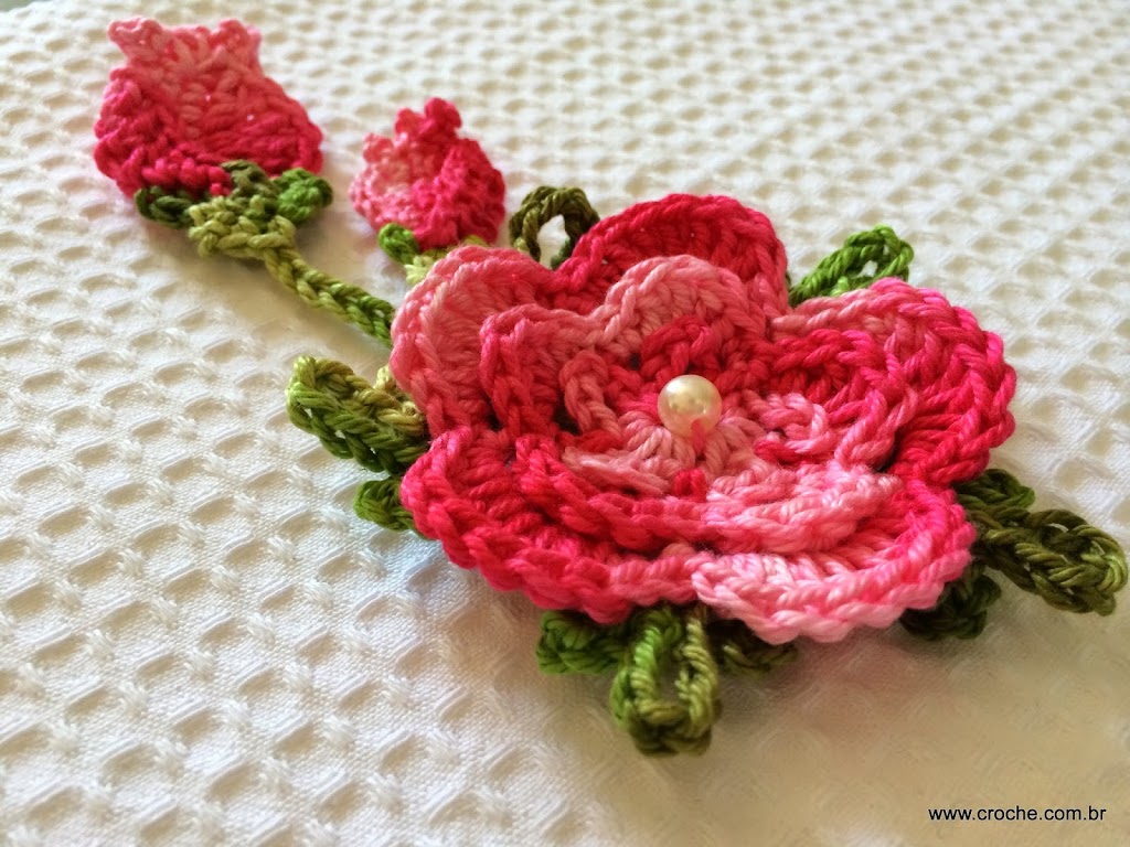 Modelos de Flores De Croche Para Aplicacao