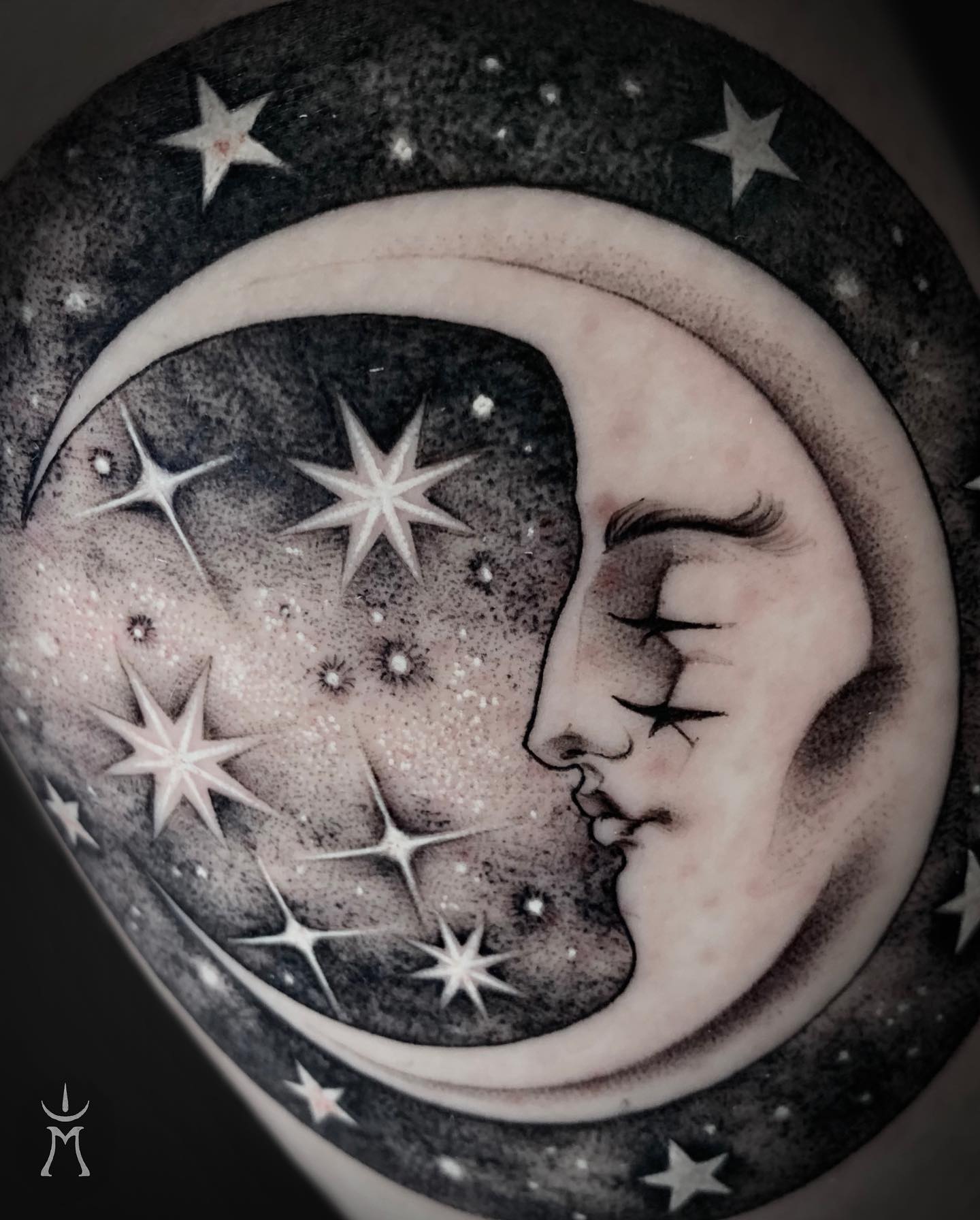 moon tattoo