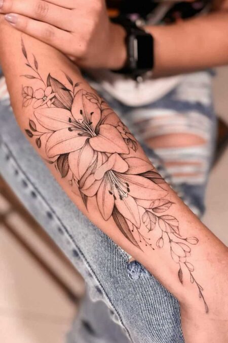 tatuagem-feminina-floral