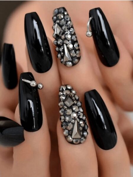 Nail Decorated With Stones