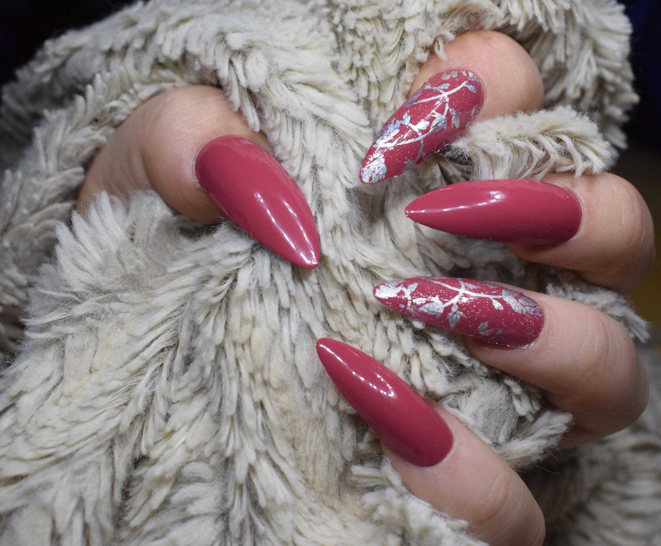 Decorated Stiletto Nails