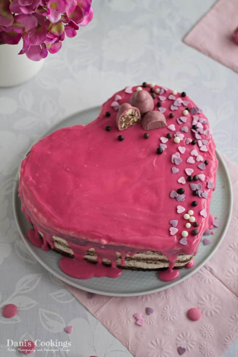 Heart Decorated Cake