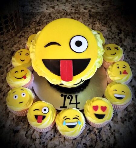 Decorated Emoji Cake