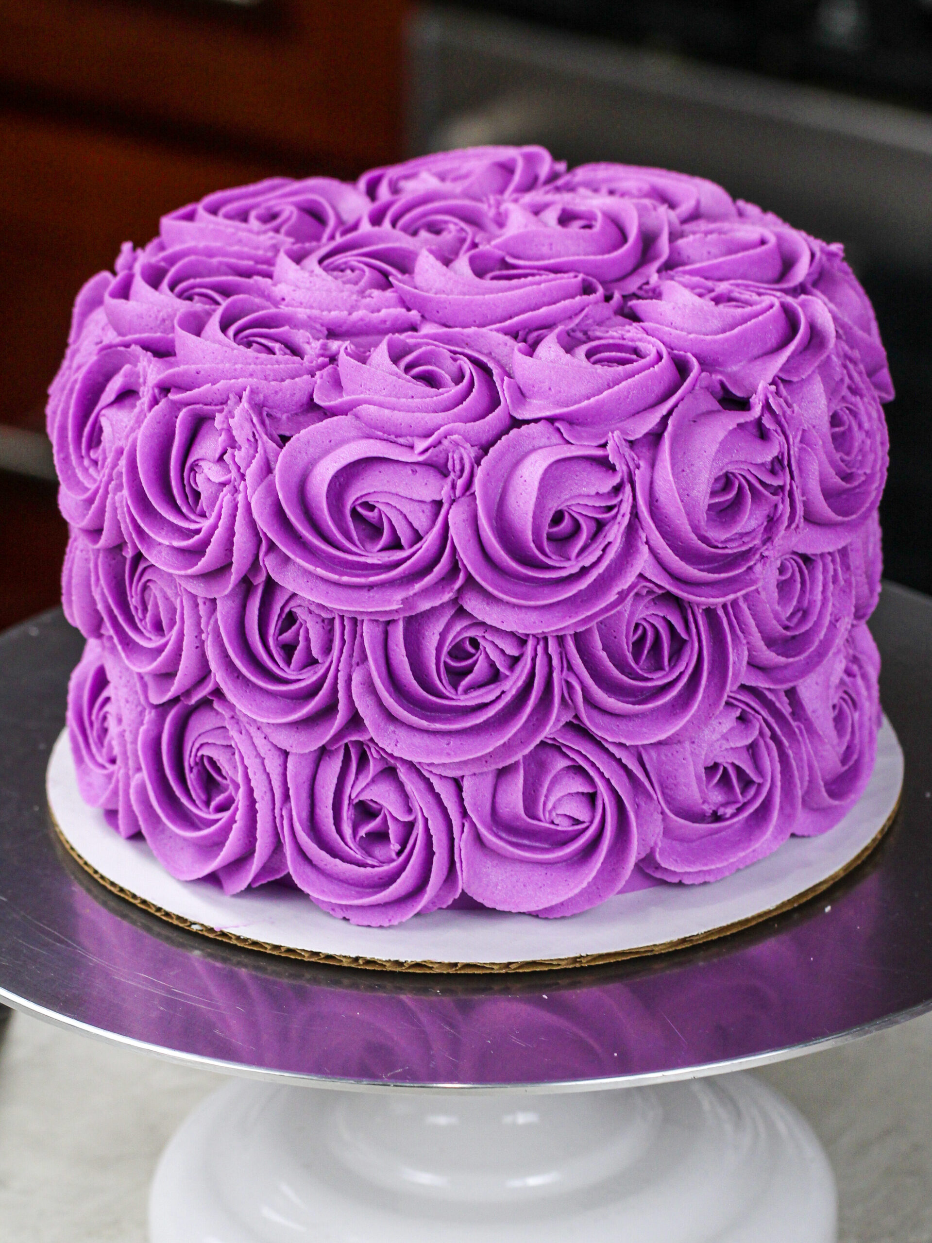 Lilac Decorated Cake