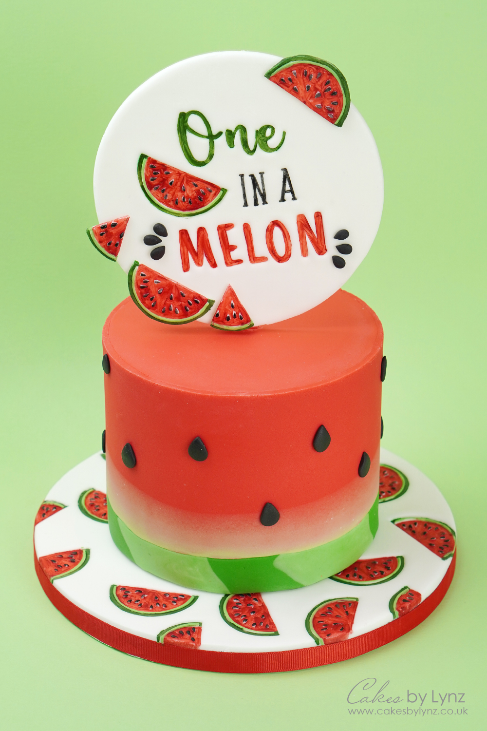 Watermelon Decorated Cake