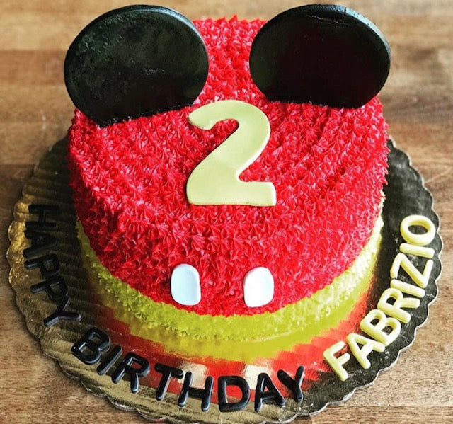 Mickey decorated cake