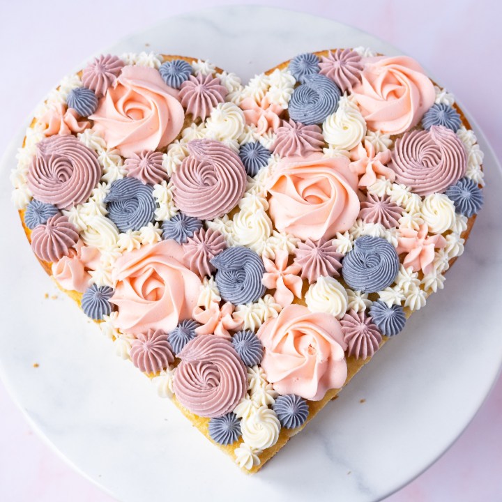 Heart Decorated Cake