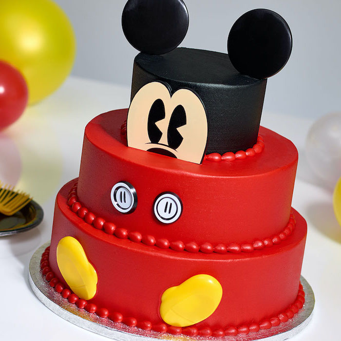 Mickey decorated cake