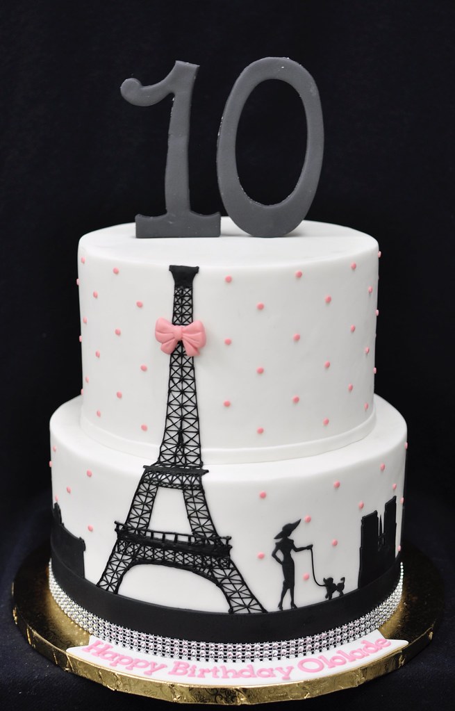 Paris decorated cake