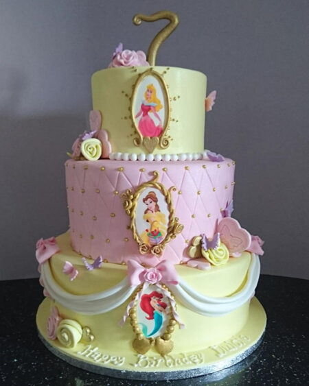 Disney Princess Decorated Cake