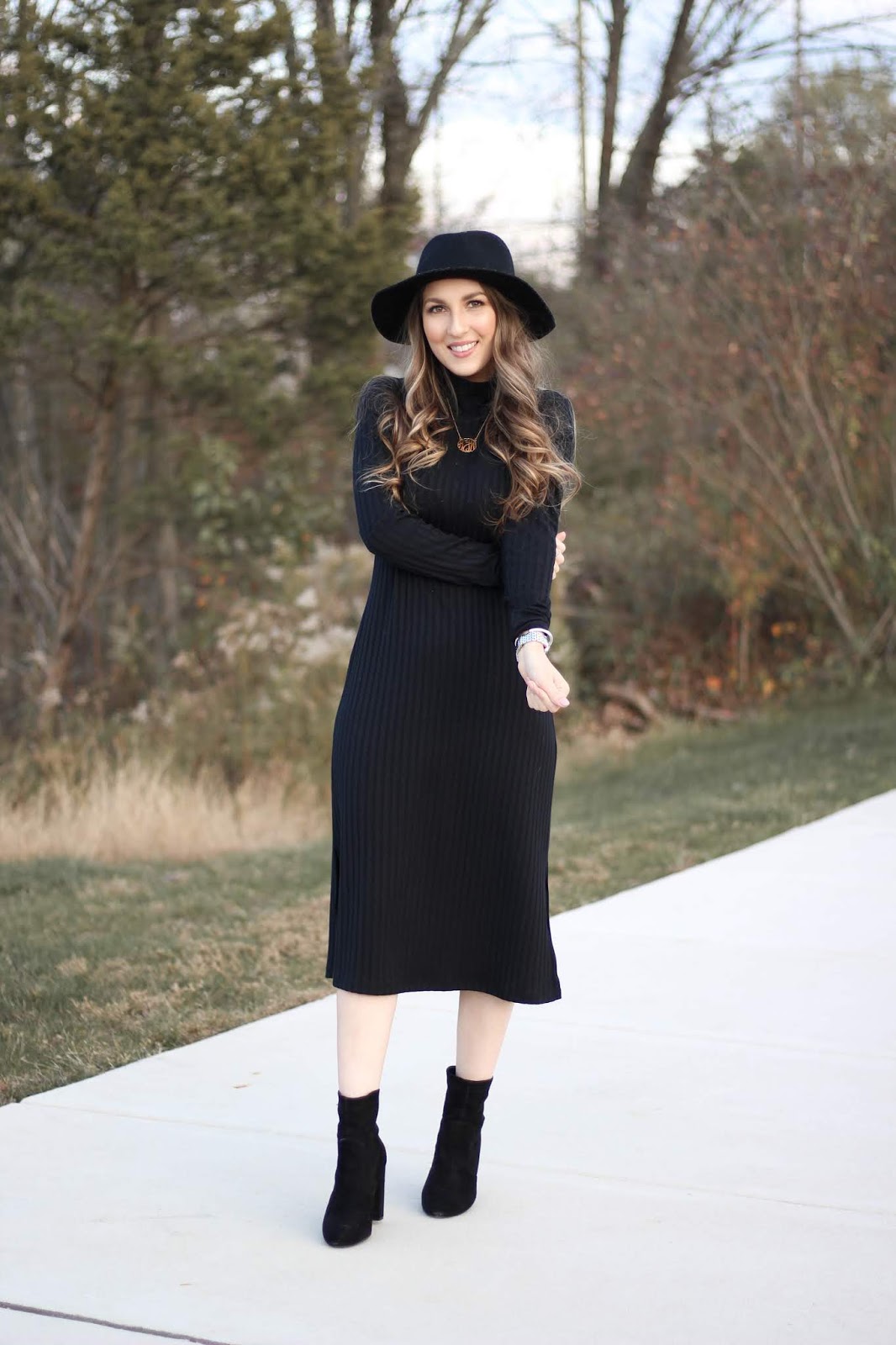 Fashion Look with Black dress