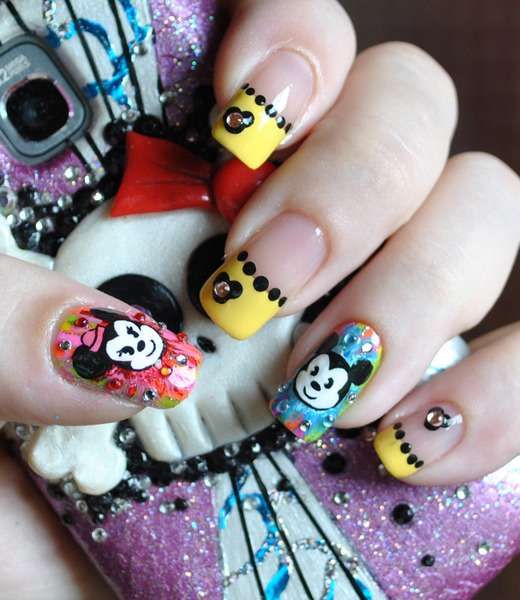 Disney Princesses Decorated Nail