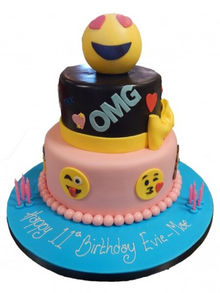 Decorated Emoji Cake