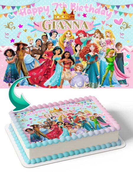 Disney Princess Decorated Cake