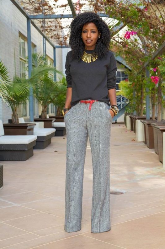 Fashion Look with Women's Wide Leg Pants