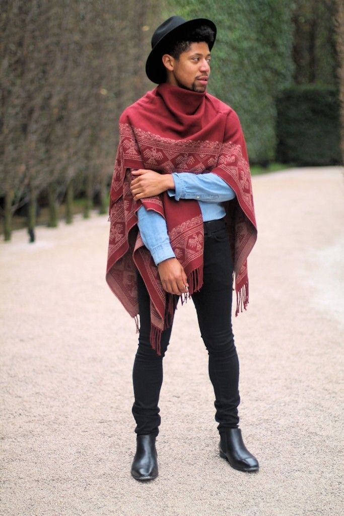 Fashion Look with Poncho