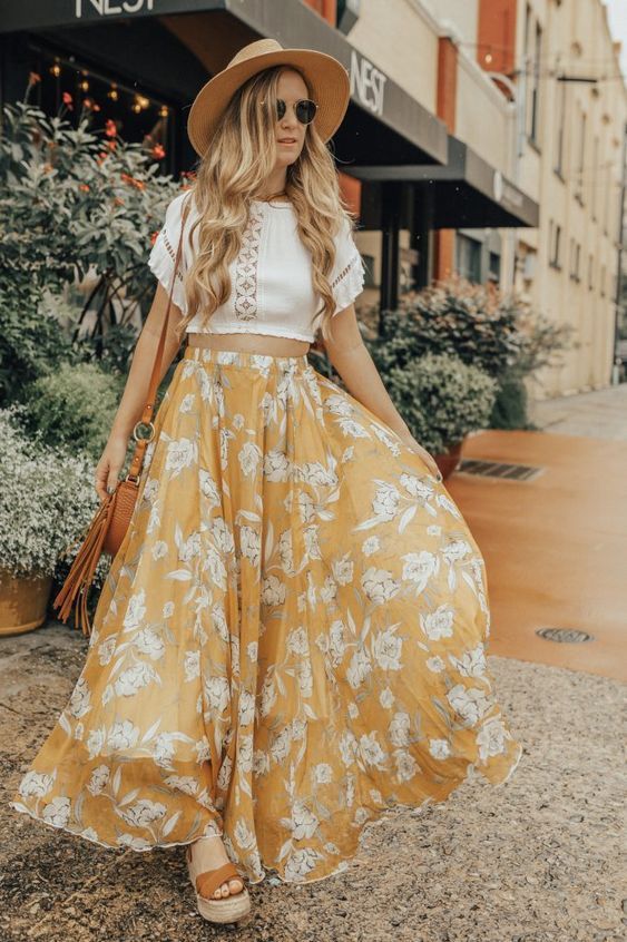 Fashion Look with long skirts