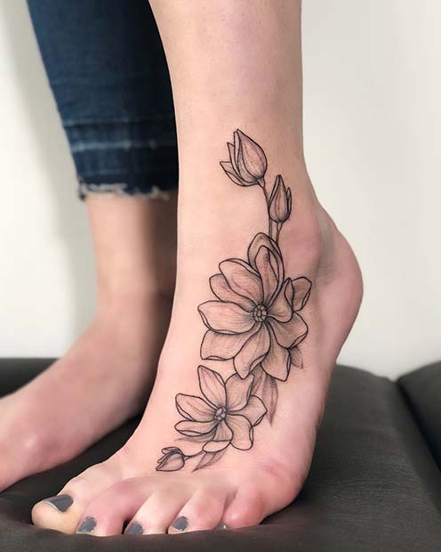 tattoo on foot