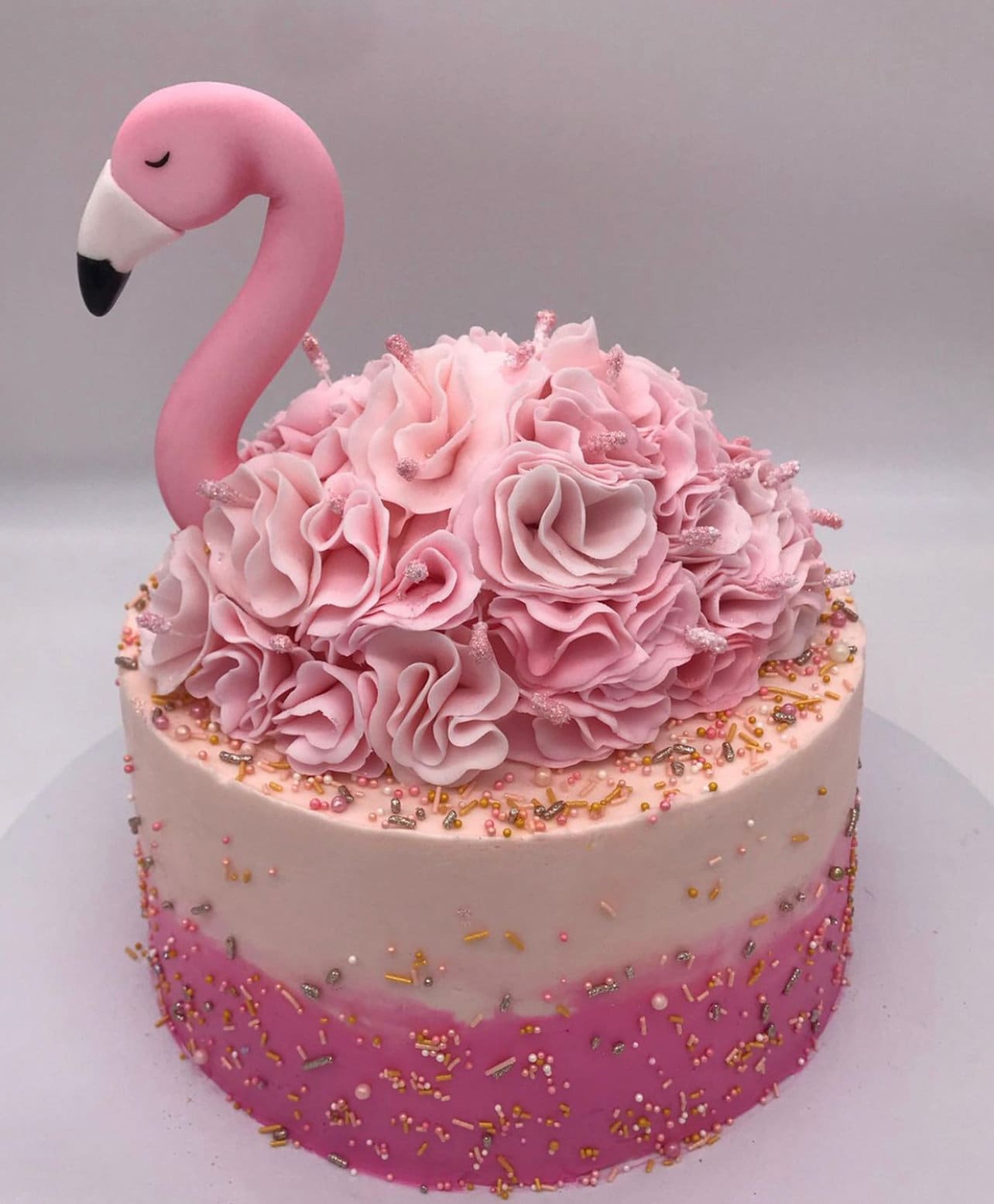 Flamingo Decorated Cake