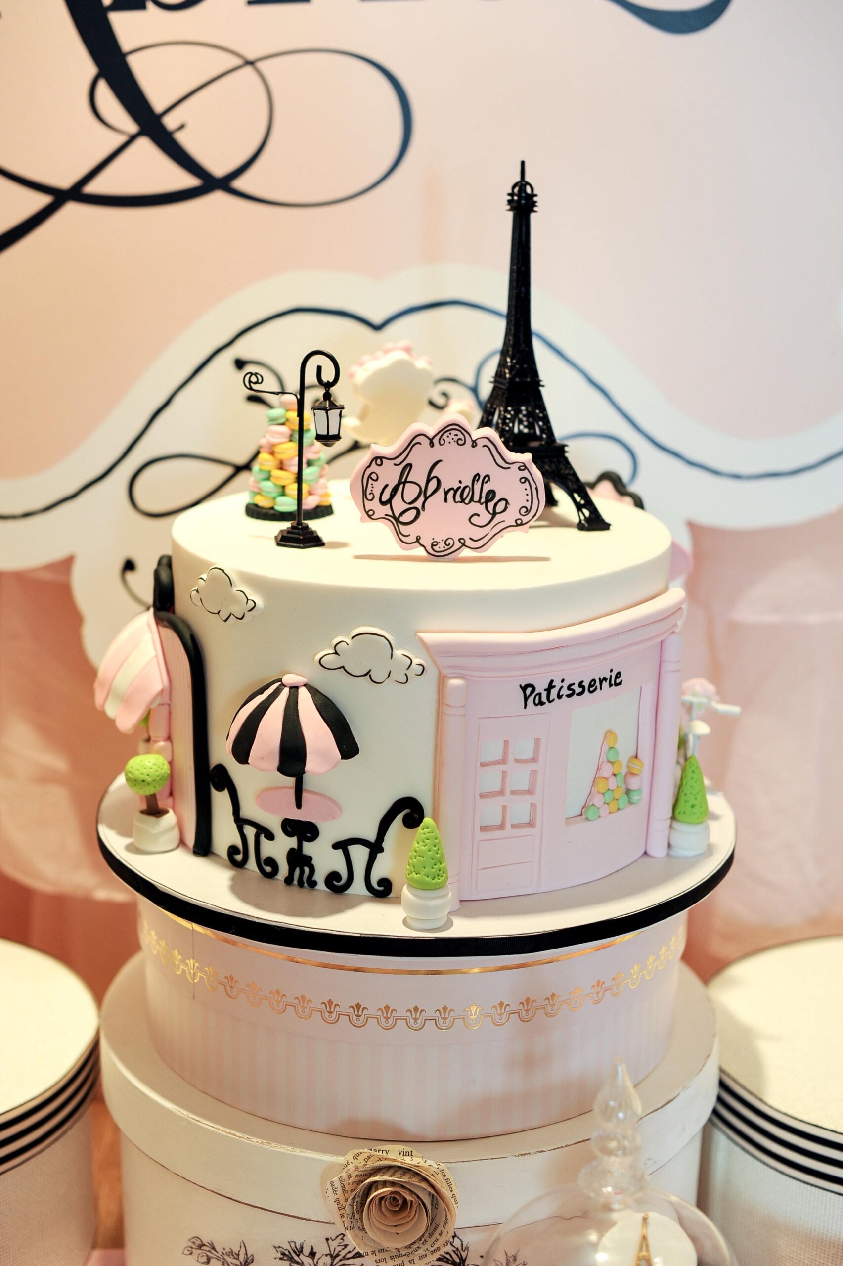 Paris decorated cake