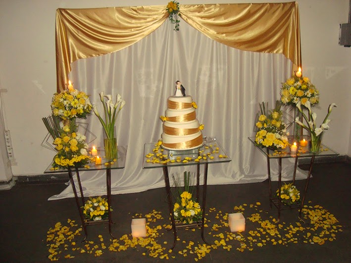 Modelos de Decoracao Bodas De Ouro