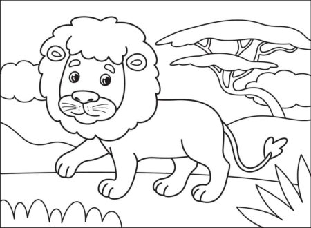 desenho-para-colorir-leao