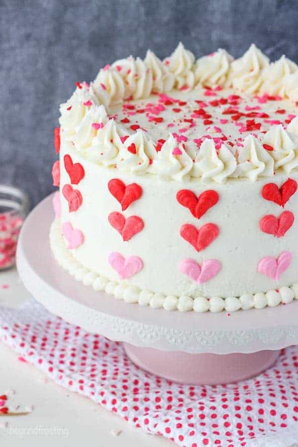 Heart Decorated Cake