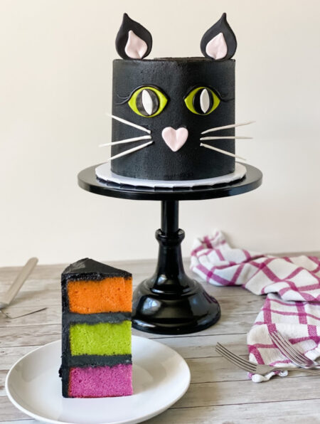 Black Decorated Cake