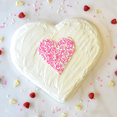 Heart Decorated Cake