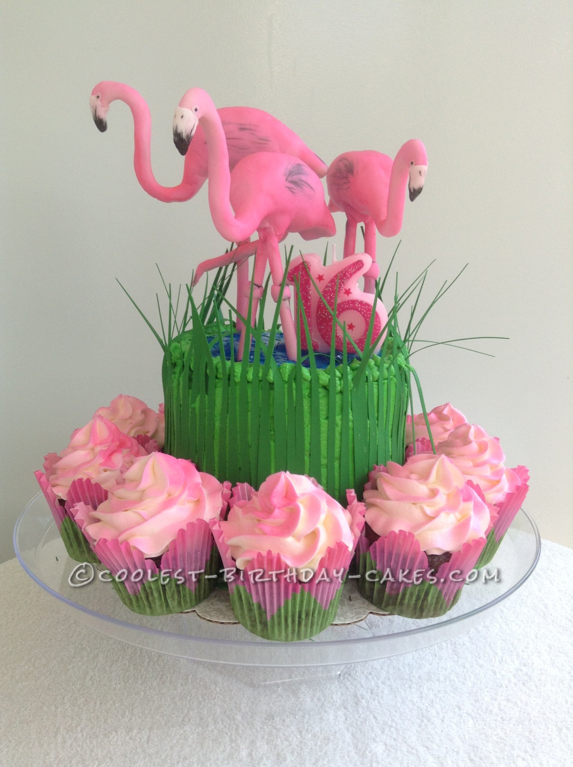 Flamingo Decorated Cake