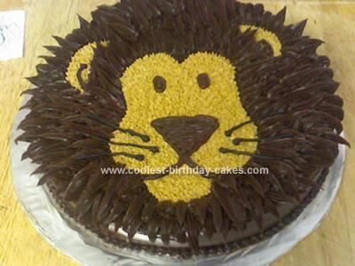 Lion Decorated Cake