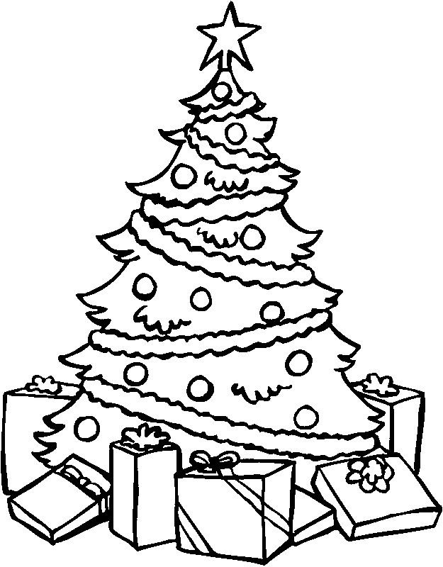 Christmas Tree to Color