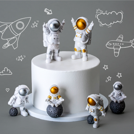 Astronaut Decorated Cake