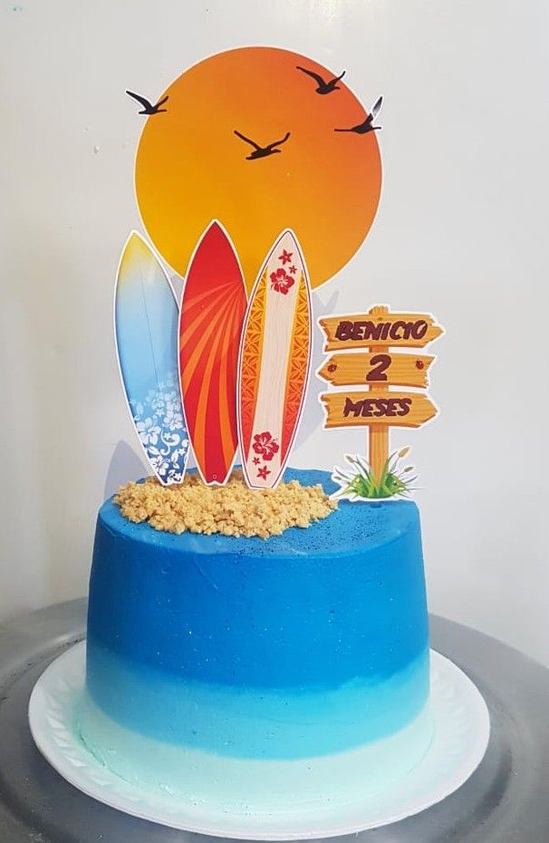 Bolo Decorado Surf